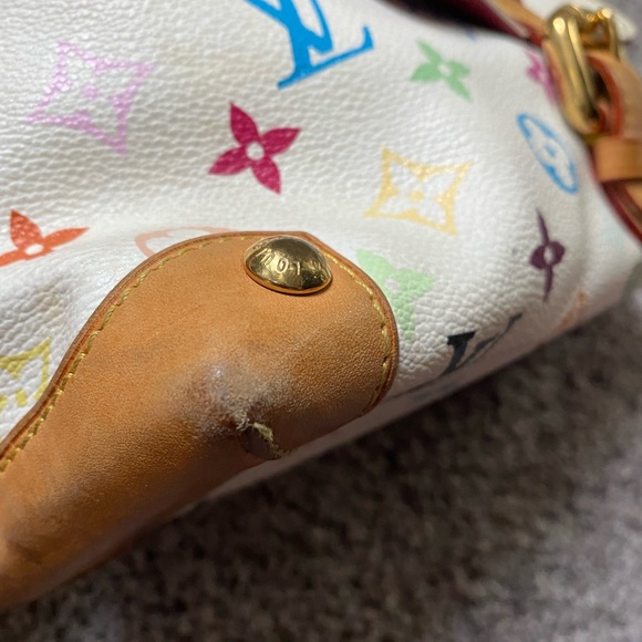 Auth Louis Vuitton Eliza M40098 Monogram Blanc - Picture 6 of 9